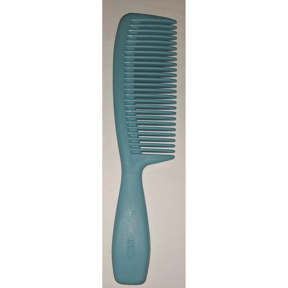 Vtg 70s Avon Seahorse Aqua Blue Detangling Comb